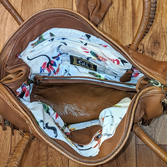 Chi by Falchi partial Snake Print Handbag - Picture 2 of 6